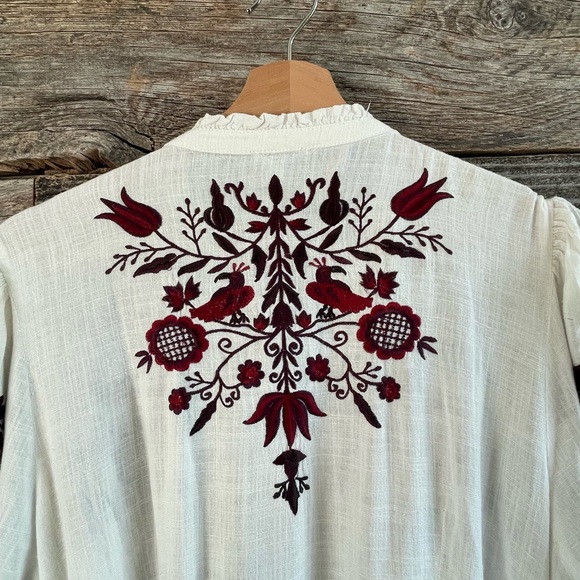 Sundance embroidered long sleeve maxi dress - Picture 6 of 8